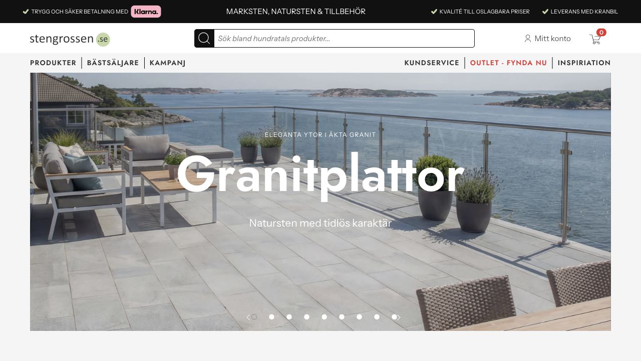 Stengrossen ecommerce homepage screenshot